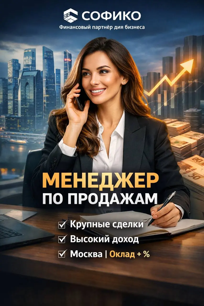 МЕНЕДЖЕР ПО ПРОДАЖАМ
300 000₽ - 400 000₽
Софико
• Москва
• Продажи
• @KataSakel
В этом посте были ссылки, но мы их удалили по правилам Сетки | Сетка — социальная сеть от hh.ru