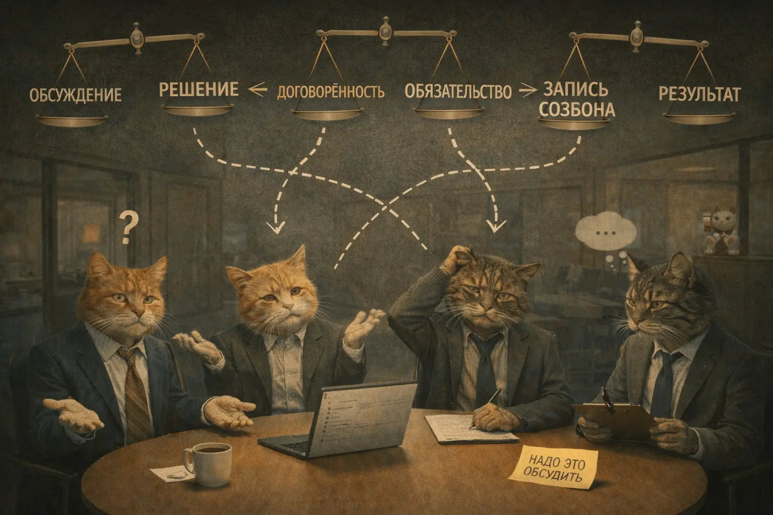 Мы обсудили процесс обсуждения. Управление, б… (ну вы поняли | Сетка — социальная сеть от hh.ru