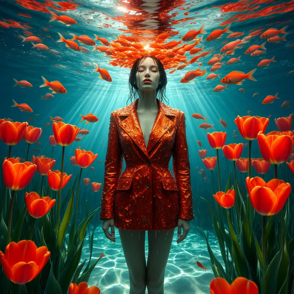 Идея: Весна в реке
Вода — первая, кто чувствует весну. Лед уходит, течение ускоряется, и сквозь холодную прозрачность пробиваются первые лучи, оживляя реку изнутри | Сетка — социальная сеть от hh.ru