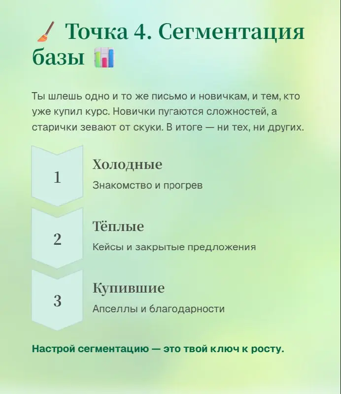 Весенняя уборка: чек-лист из 5 точек, где прячется грязь в твоей воронке 🧹
Весна - время не только мыть окна, но и наводить порядок в бизнесе | Сетка — социальная сеть от hh.ru