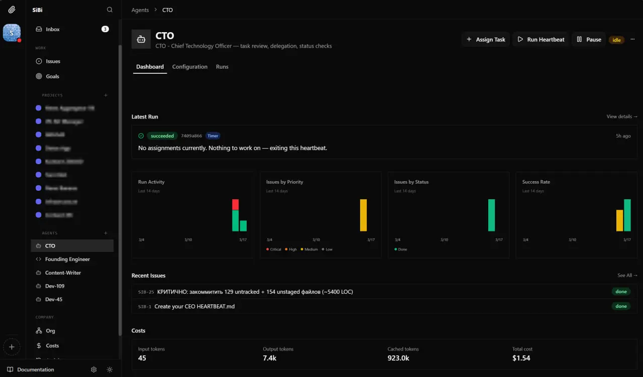 😴 Вы засыпаете. Агент просыпается.
Опробовали Paperclip — open-source штуку, которая собирает ИИ-агентов в команду. С тикетами, расписанием и бюджетами | Сетка — социальная сеть от hh.ru