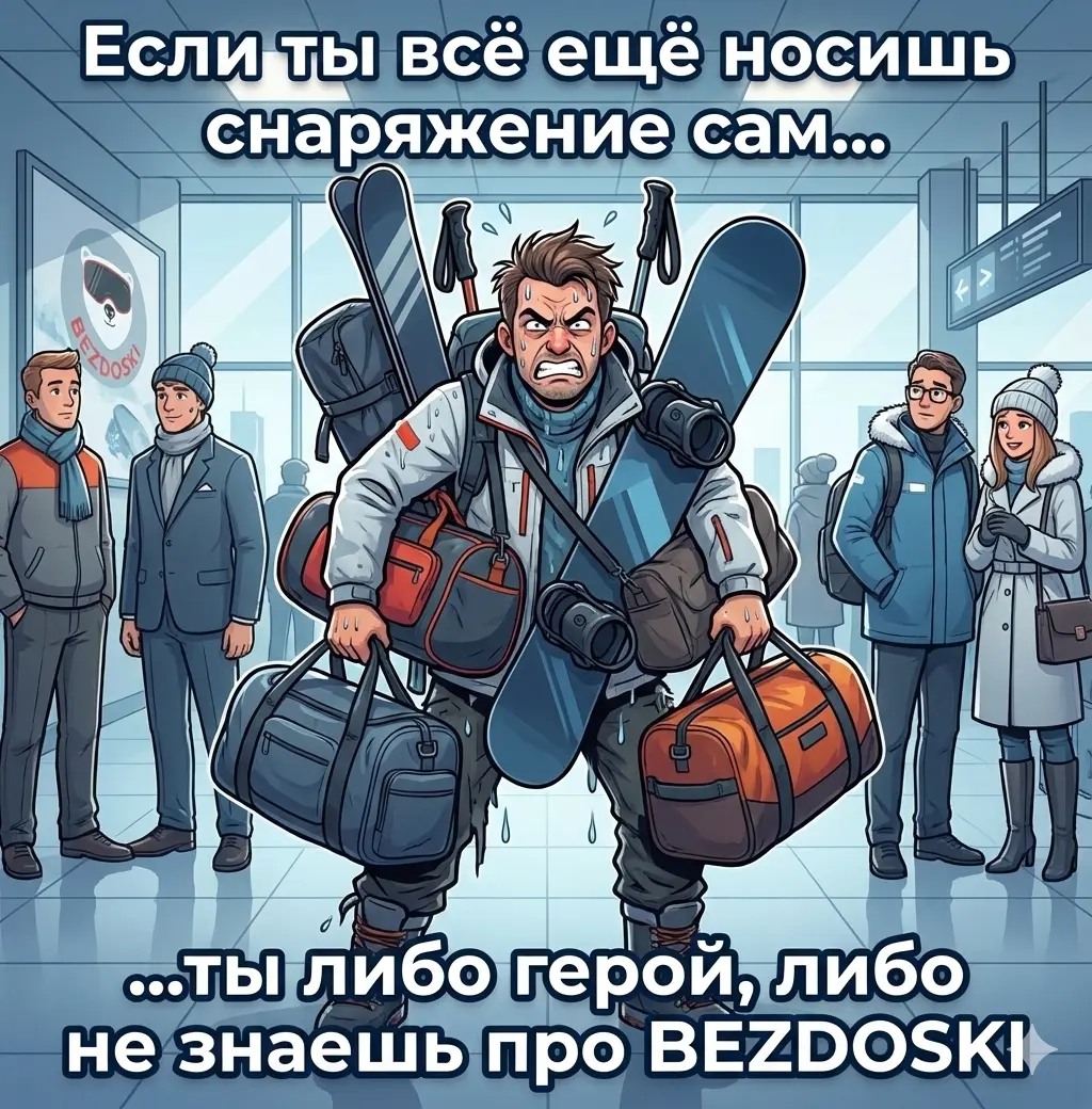 BEZDOSKI - сервис нового уровня для лыжников и сноубордистов | Сетка — социальная сеть от hh.ru