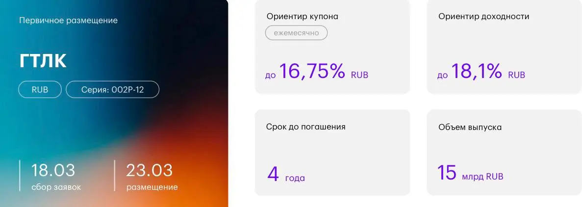 🔥 Новинки облигаций: к чему присмотреться
Вчера подала заявку на участие в первичке, и только потом поняла, что не подсвечивала в канале эту идею.
Книга открыта до 18.03 | Сетка — социальная сеть от hh.ru