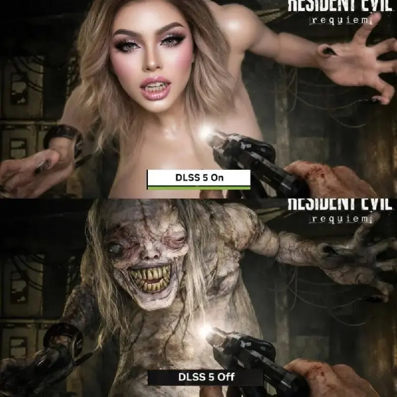 Подборка мемасиков, в свете последних технологических событий. 😁
«NVIDIA анонсировала DLSS 5 — апскейлер для видеокарт RTX 50, с большим упором на ИИ для фотореалистичного освещения | Сетка — социальная сеть от hh.ru