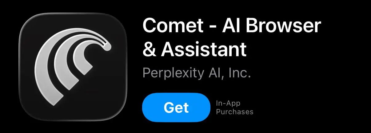 Браузер Comet для iOS, это который с перплексити | Сетка — социальная сеть от hh.ru