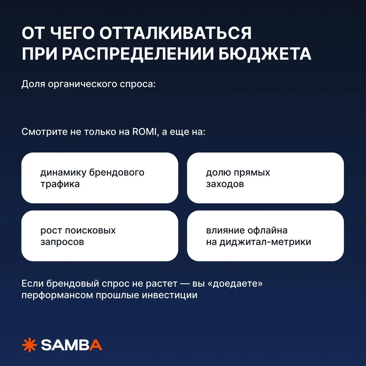🔥 Как делить бюджет между брендом и перфомансом в 2026 году?
Российский рынок сейчас живет в условиях:
• ограниченного инвентаря в части зарубежных платформ
• перегретых диджитал-аукционов
• растущей ... | Сетка — социальная сеть от hh.ru
