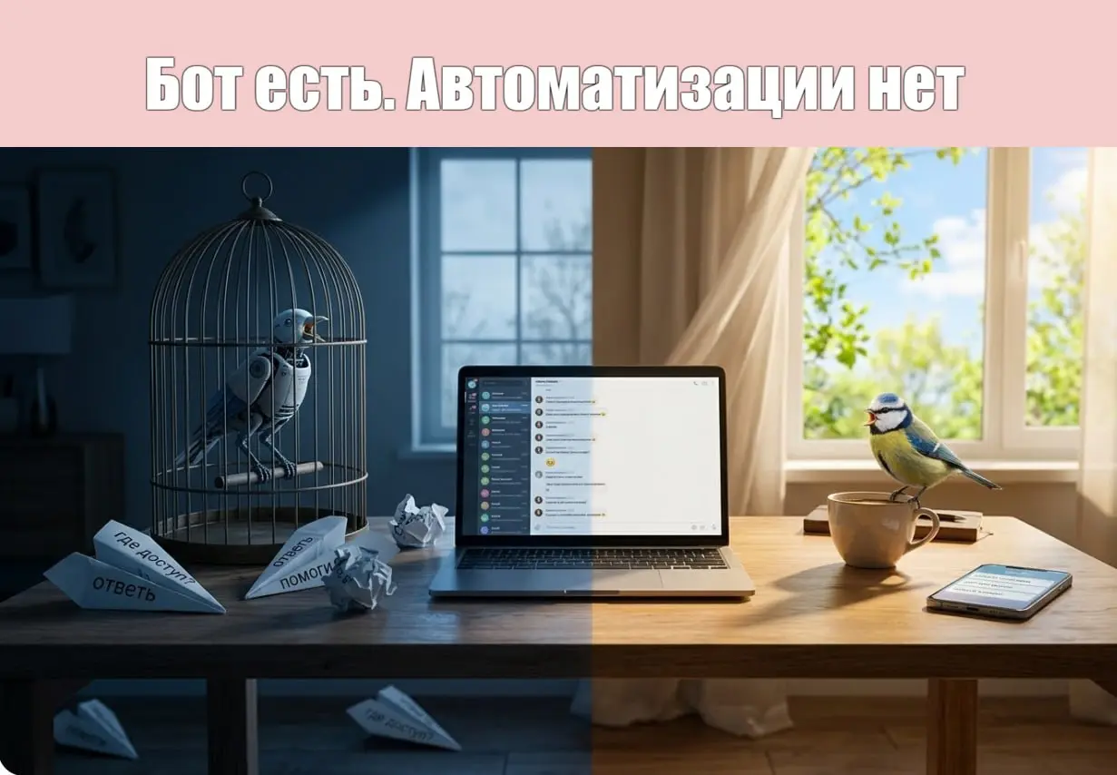 Бот есть. Автоматизации нет | Сетка — социальная сеть от hh.ru
