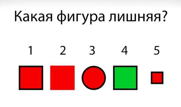 🧩 Задача на «сеньорность» или детский сад?
На одном из финальных интервью в одну известную компанию мне предложили выбрать лишнюю фигуру. Я, конечно, сразу выдохнул, потому что ожидал хардовые задачи. | Сетка — социальная сеть от hh.ru