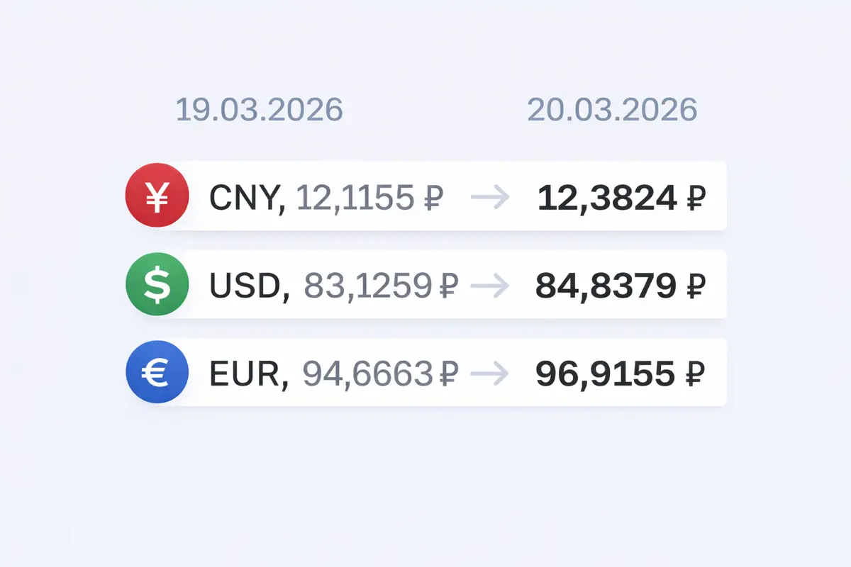 ❗️ Курс валют ЦБ РФ на 20 марта | Сетка — социальная сеть от hh.ru