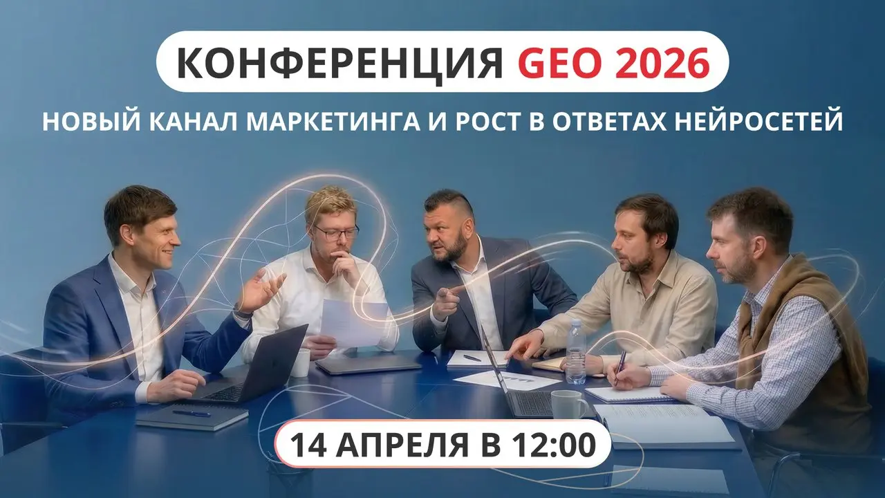 🚀 Мощная конференция «GEO 2026» от Пиксель Тулс и 5 экспертов рынка
14 апреля в 12:00 (МСК) мы проводим онлайн-конференцию по GEO (AI SEO) с 5 лидерами рынка — про то, как брендам использовать новый к... | Сетка — социальная сеть от hh.ru