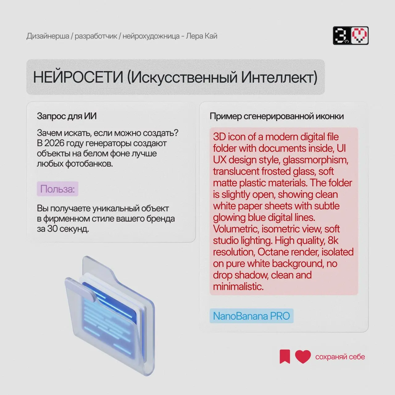 🧊 Где брать качественную 3D-графику в 2026 году?
Если вы думаете, что для стильного объема на сайте нужно нанимать специалиста или покупать дорогую подписку - вы отстали от тенденций | Сетка — социальная сеть от hh.ru