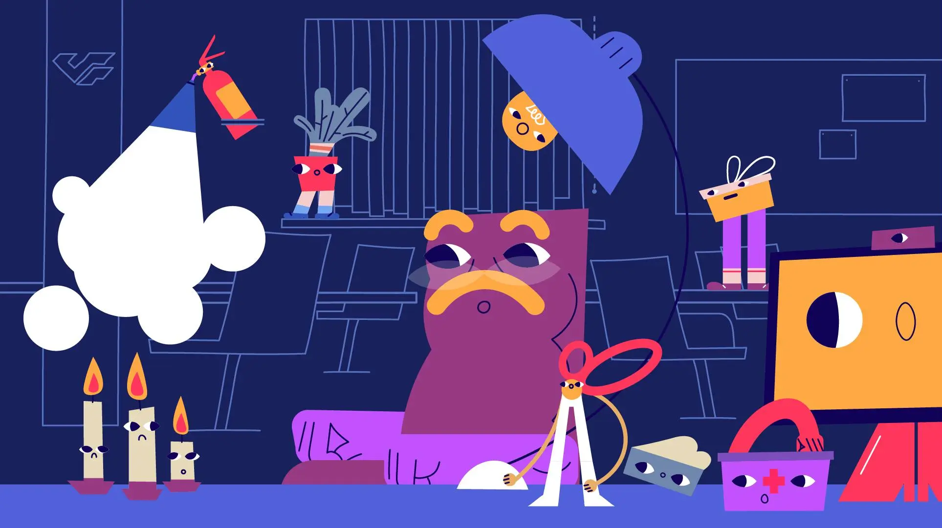 Как сделать скучную информацию интересной?
Мой любимый кейс из портфолио – курс по охране труда для МКБ.
Тема скучная. Но обязательная | Сетка — социальная сеть от hh.ru