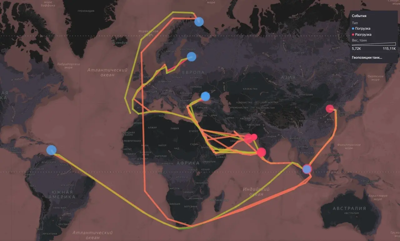 Франция задержала российский танкер "Дейна" (9299903)
Танкер ранее участвовал в вывозе российской и венесуэльской нефти в Индию и Китай.
#Франция #пираты #нефть #про #ТерминалСиала @sealaru | Сетка — социальная сеть от hh.ru