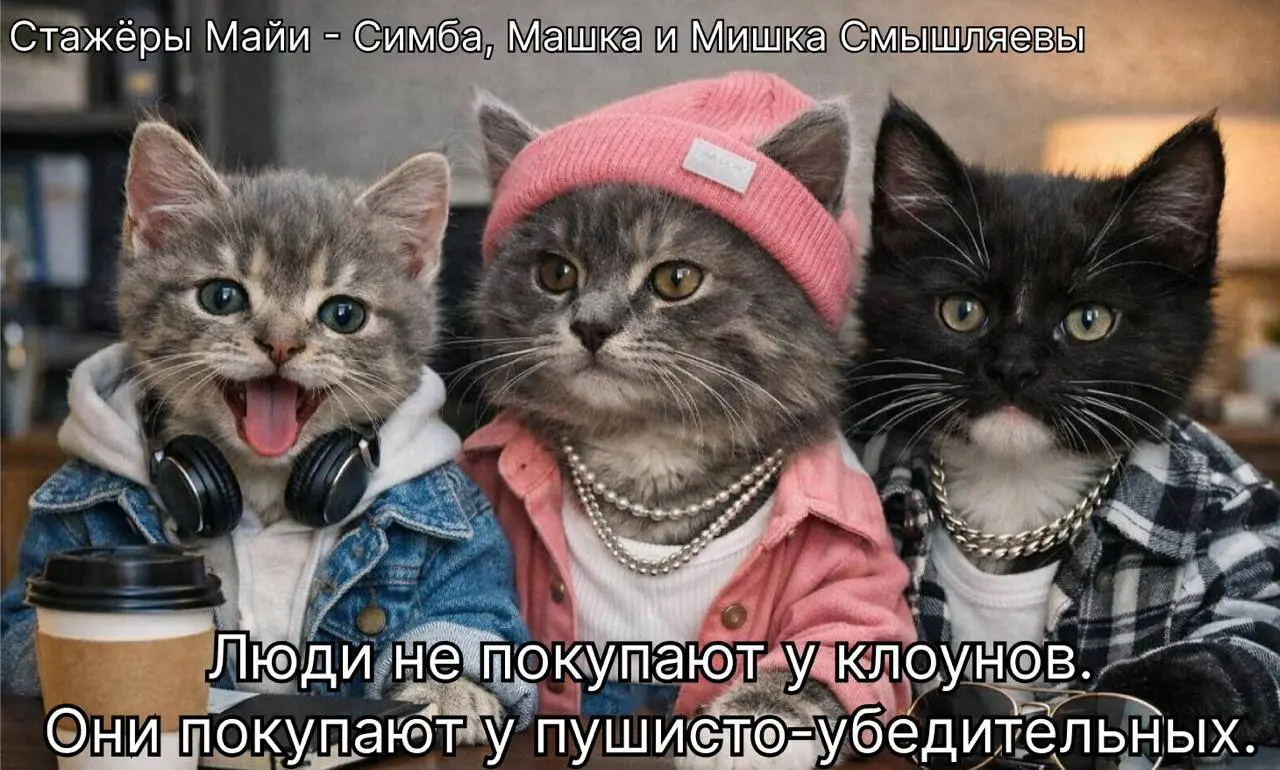 🟧 Котов первыми впускают в дом не просто так
Они моментально обживают пространство и очень быстро объясняют всем присутствующим, кто здесь главный | Сетка — социальная сеть от hh.ru