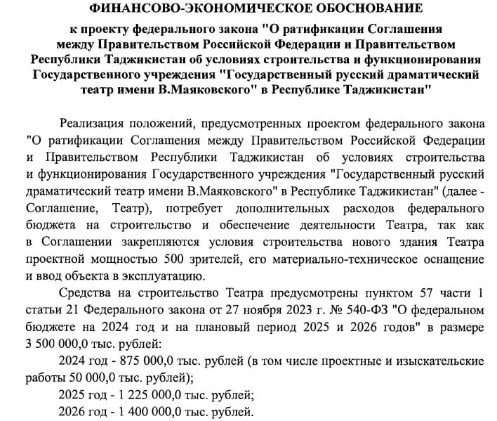 Тем временем правительство предлагает построить в Таджикистане драматический театр за 3,5 миллиарда рублей, а потом каждый год финансировать его примерно на 140 миллионов | Сетка — социальная сеть от hh.ru