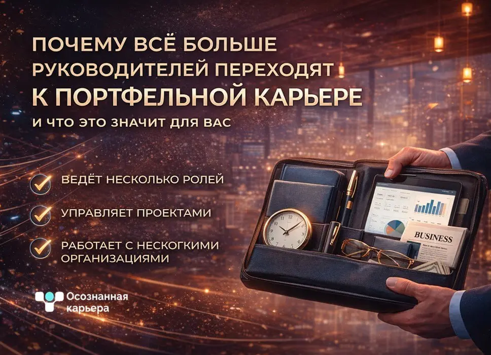 Почему всё больше руководителей переходят к портфельной карьере и что это значит для вас
Есть один неприятный момент, который многие руководители начинают замечать только после 35–40 лет: рынок перест... | Сетка — социальная сеть от hh.ru