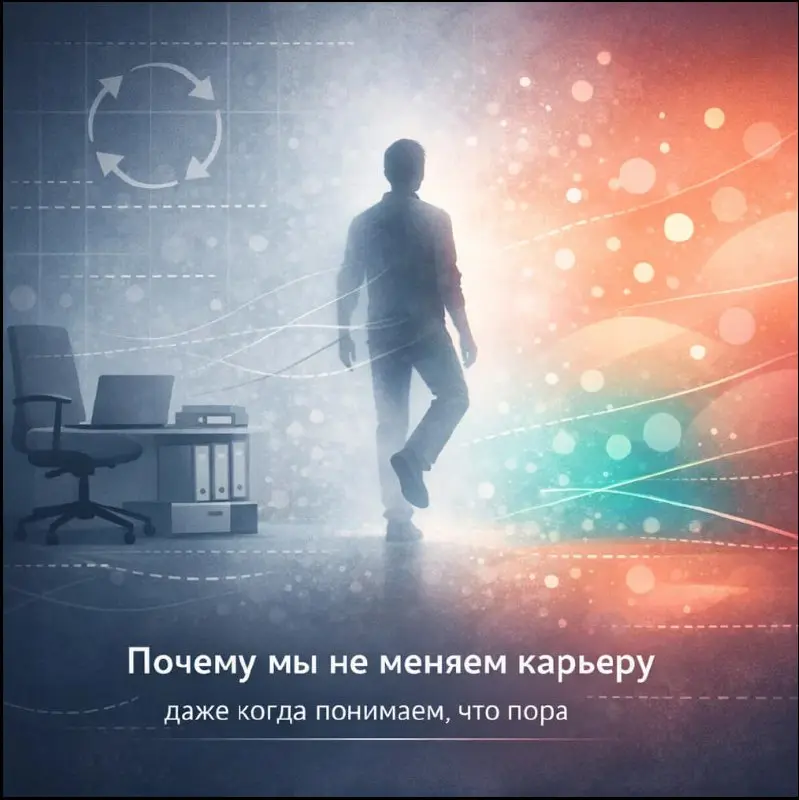 ⁉️ Почему мы не меняем карьеру, даже когда понимаем, что пора
Сейчас многие живут в довольно странной точке.
С одной стороны, рынок стал жёстче.
Конкуренция выросла | Сетка — социальная сеть от hh.ru