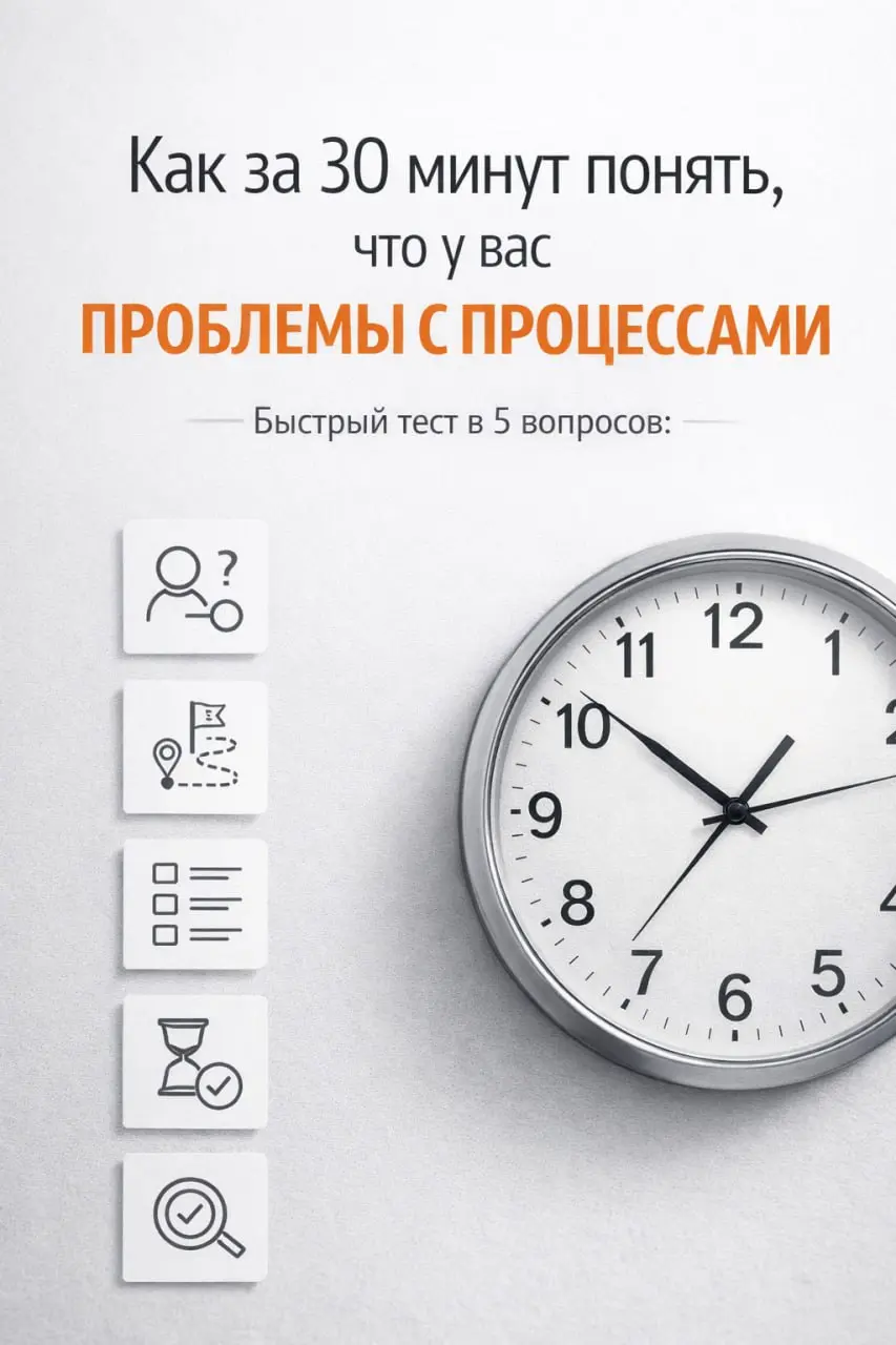 Как за 30 минут понять, что у вас проблемы с процессами
Простой тест | Сетка — социальная сеть от hh.ru