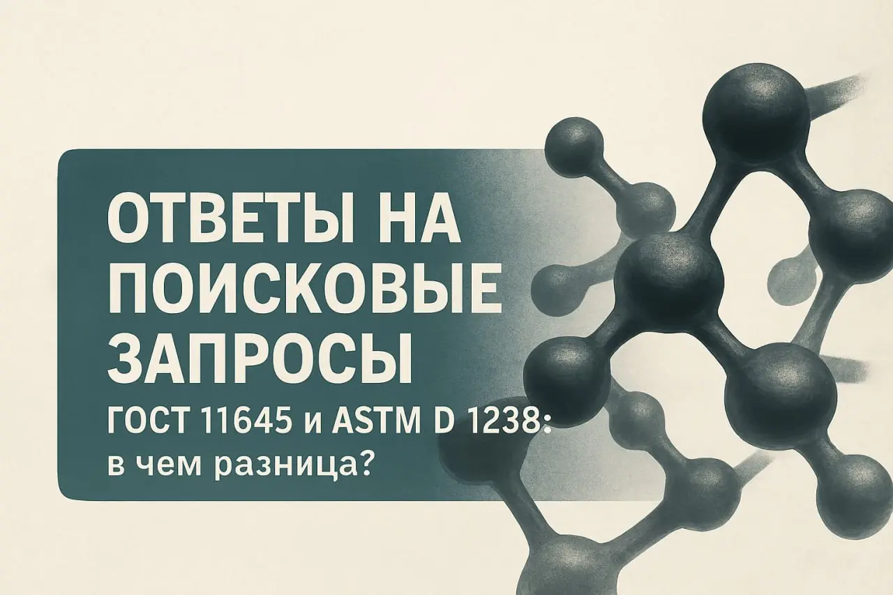 🔍 «ГОСТ 11645 и ASTM D1238 — одно и то же?»
В российских паспортах — ПТР по ГОСТ 11645, в импортных — MFR по ASTM D1238.
Метод одинаковый, стандарты — разные | Сетка — социальная сеть от hh.ru