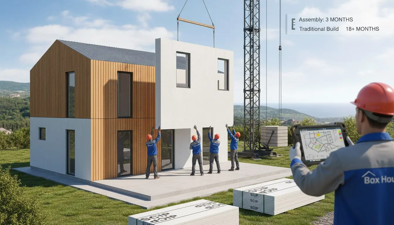 Дома в Крыму строят годами — а можно за месяцы? 🏗️⏱️
SCIP собирает дом как конструктор: панели заводской готовности под проект, монтаж по технологической карте — не по настроению бригады | Сетка — социальная сеть от hh.ru