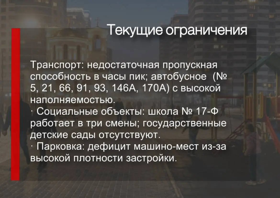 Разбор. МКР Россинского
Итог:
Микрорайон находится в фазе активного инфраструктурного развития. При текущих ограничениях среднесрочный прогноз благоприятен | Сетка — социальная сеть от hh.ru