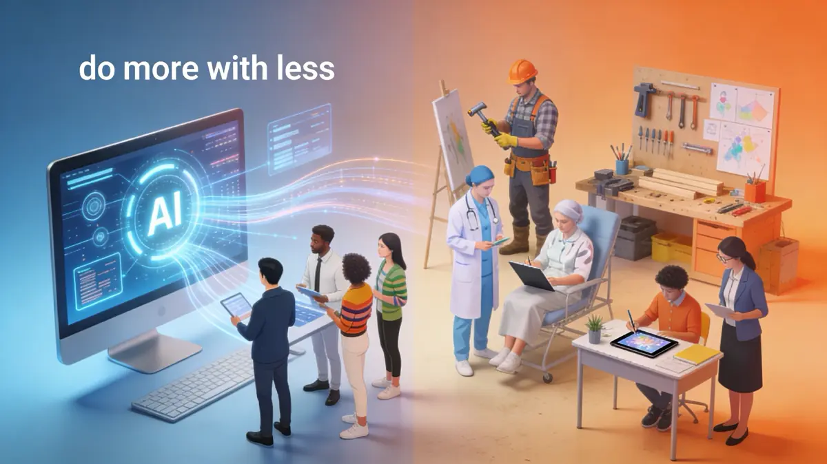 Обсуждение влияния ИИ на рынок труда становится всё более полярным и одновременно более реалистичным
С одной стороны, лидеры говорят о резком росте продуктивности и новых возможностях | Сетка — социальная сеть от hh.ru