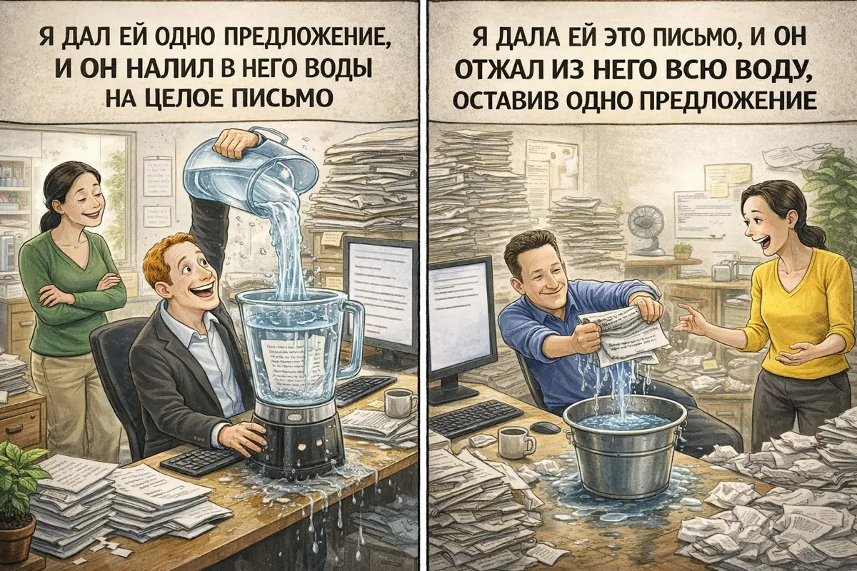 Полный цикл использования ИИ в бизнес-процессах | юмор | Сетка — социальная сеть от hh.ru