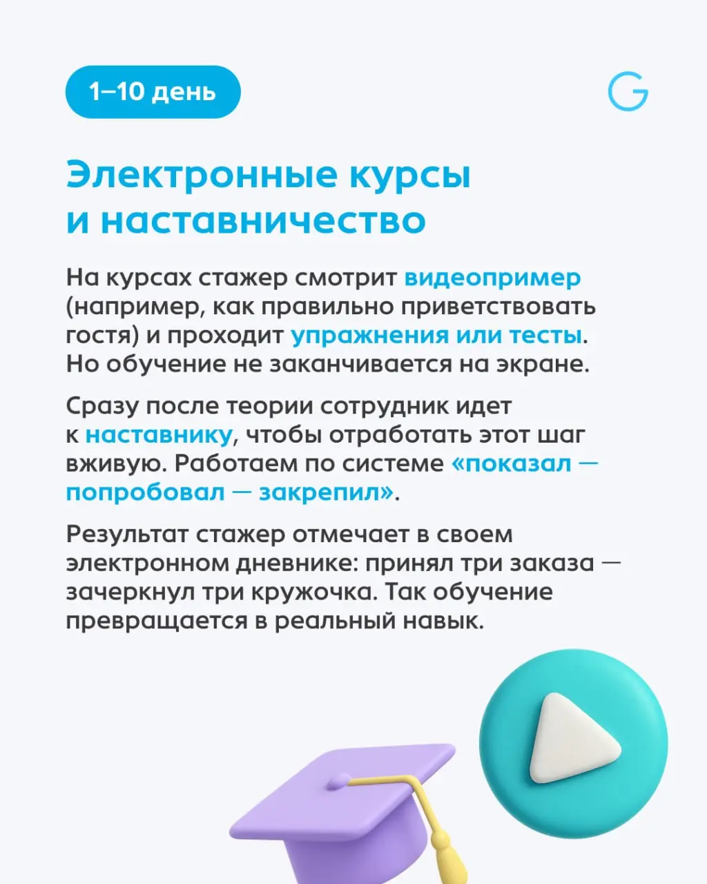 Как вывести сотрудника в смену за 15 дней? Система Blended Learning 🚀
Раньше адаптация выглядела так: стажеру давали огромную бумажную папку и отправляли наблюдать за работой уставшего наставника | Сетка — социальная сеть от hh.ru