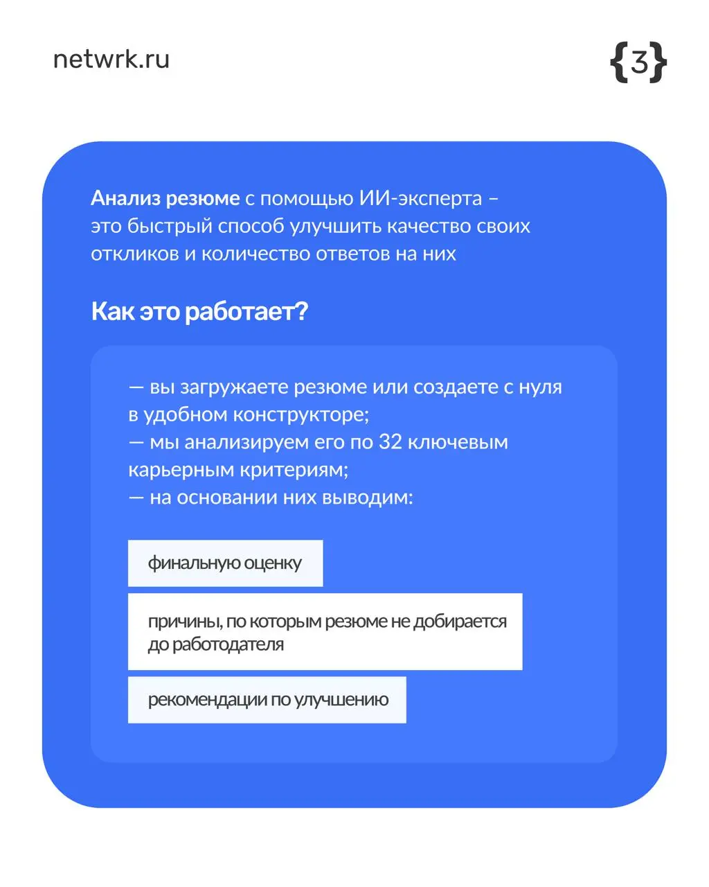 Что именно показывает ИИ-диагностика резюме? | Сетка — социальная сеть от hh.ru