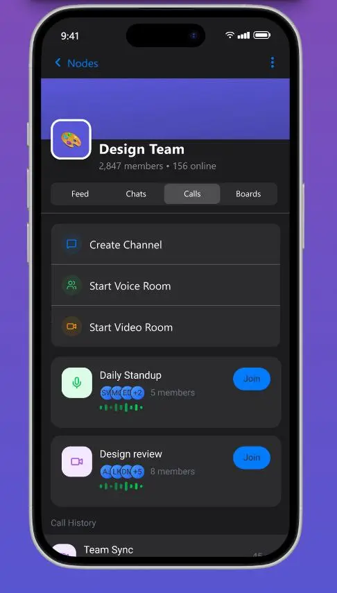 Дизайн Telegram Nodes | Сетка — социальная сеть от hh.ru