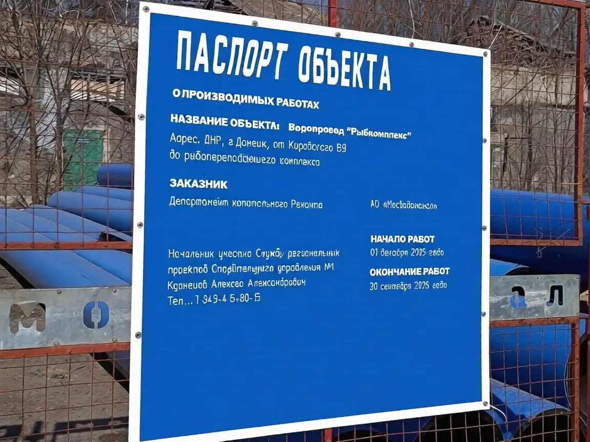 Мощный водовод до таинственного «Рыбкомплекса» тянут от Кировского водоузла в Донецке
Что это за предприятие, неизвестно. Воду к нему будут подавать из Кировского водоузла | Сетка — социальная сеть от hh.ru