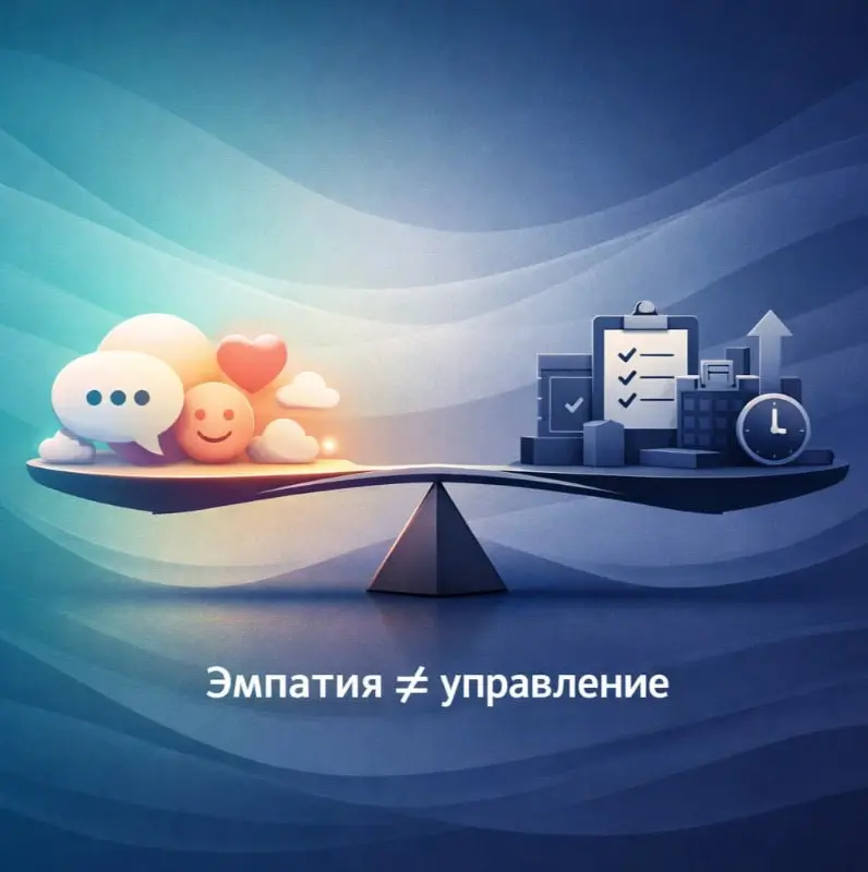 Иногда кажется, что если в команде есть эмпатия — этого уже достаточно.
Руководитель слышит сотрудников.
Не давит.
Старается учитывать контекст.
Договаривается, а не требует | Сетка — социальная сеть от hh.ru