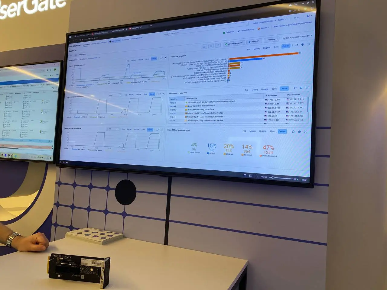 Сегодня ходим по конференции UserGate Open Conf 2026.
Будем вам кидать новости сегодня-завтра с конфы и еще если что-то будет интересного.
Пока ловите железки, которые компания выставила на стендах | Сетка — социальная сеть от hh.ru