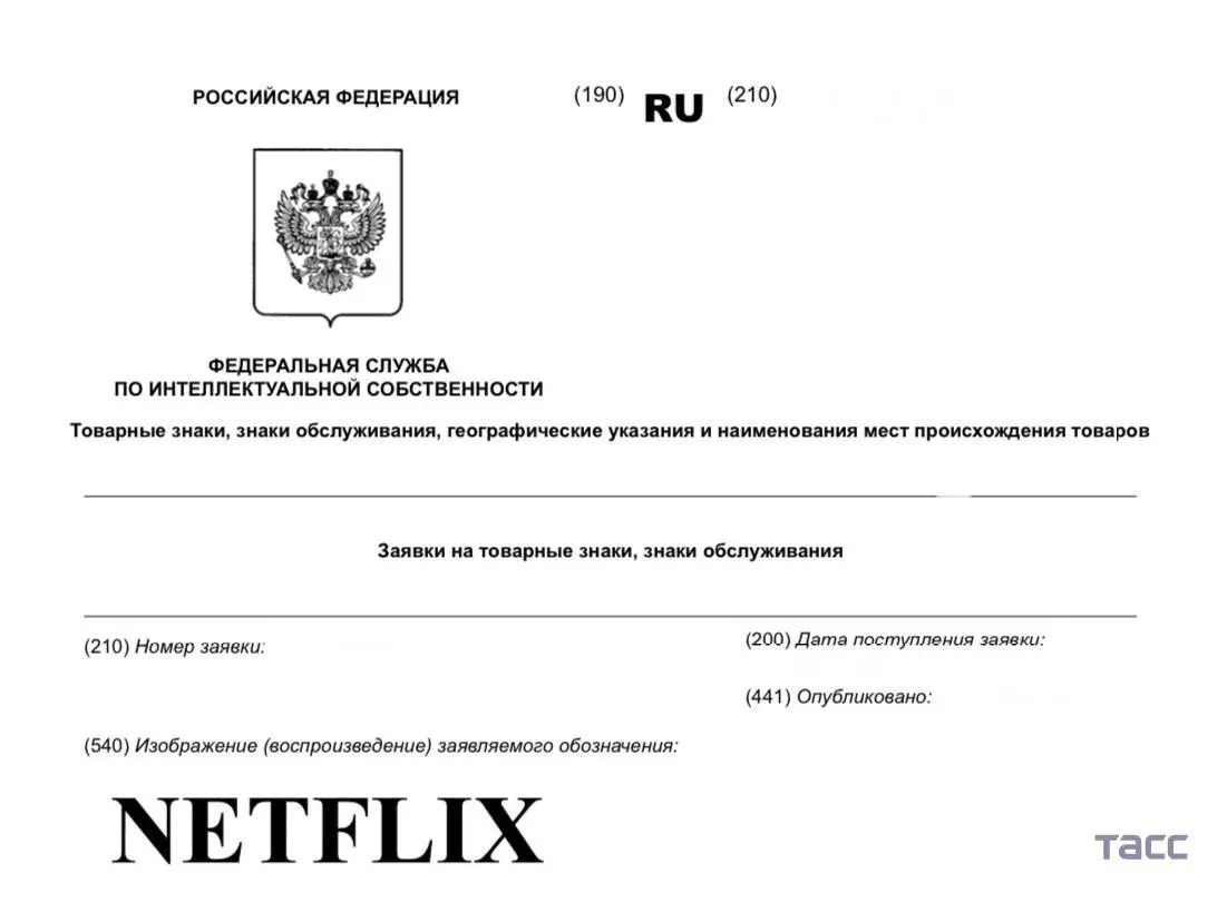 Netflix подал заявку на регистрацию в России одноименного товарного знака — ТАСС | Сетка — социальная сеть от hh.ru