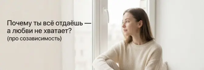 Если ты узнала себя и устала жить в тревоге — с этим можно разобраться.
Без давления, без «ломать себя».
Я помогу тебе понять, что с тобой происходит, и найти опору внутри | Сетка — социальная сеть от hh.ru