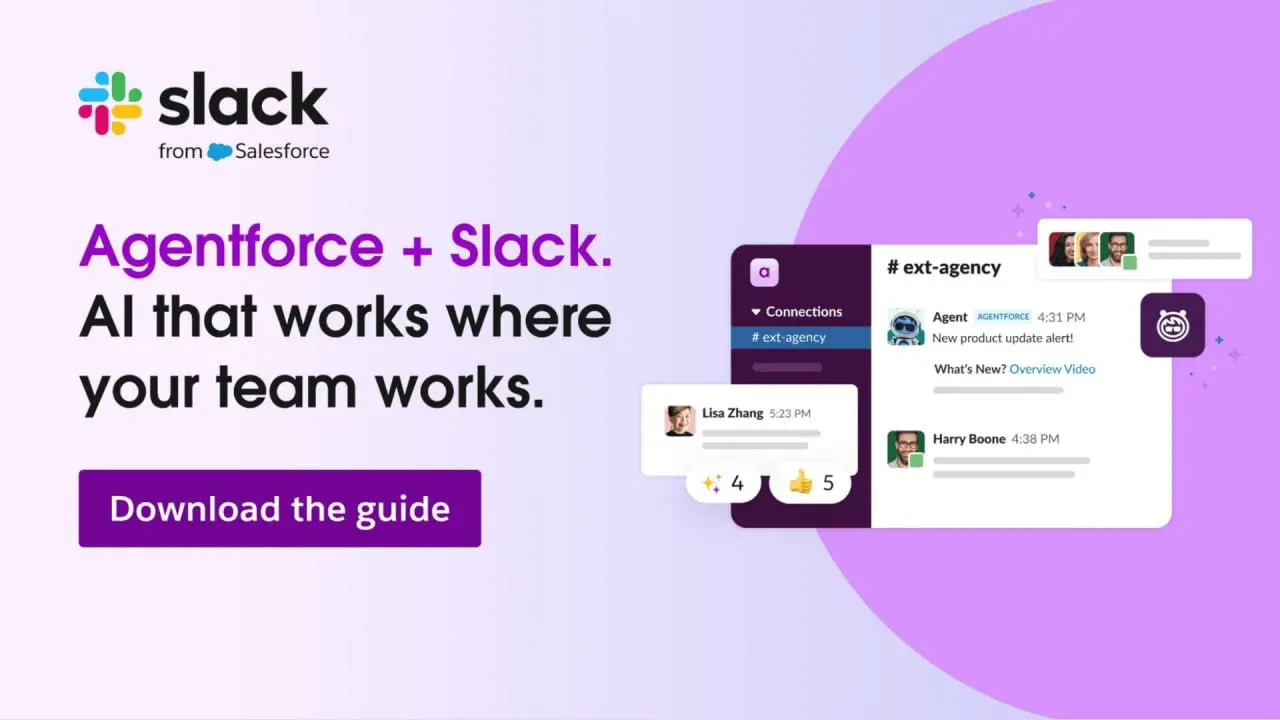Представлено компанией SLACK
Ваш ИИ-командир уже в Slack. Вот как начать работу.
Работа не должна означать необходимость жонглировать десятком приложений или терять важную информацию | Сетка — социальная сеть от hh.ru