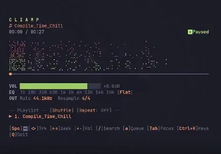 https://github.com/bjarneo/cliamp
TUI, tui, как же мне нравятся разнообразные TUI.
По ссылке выше представлен cli аудиоплеер, автор которого вдохновлялся winamp | Сетка — социальная сеть от hh.ru