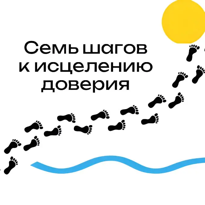 Модель Института развития доверия /Дэнис и Мишель Рейна/
Процессу исцеления всегда требуется время. Поэтому семь шагов к исцелению доверия — это не линейный маршрут | Сетка — социальная сеть от hh.ru