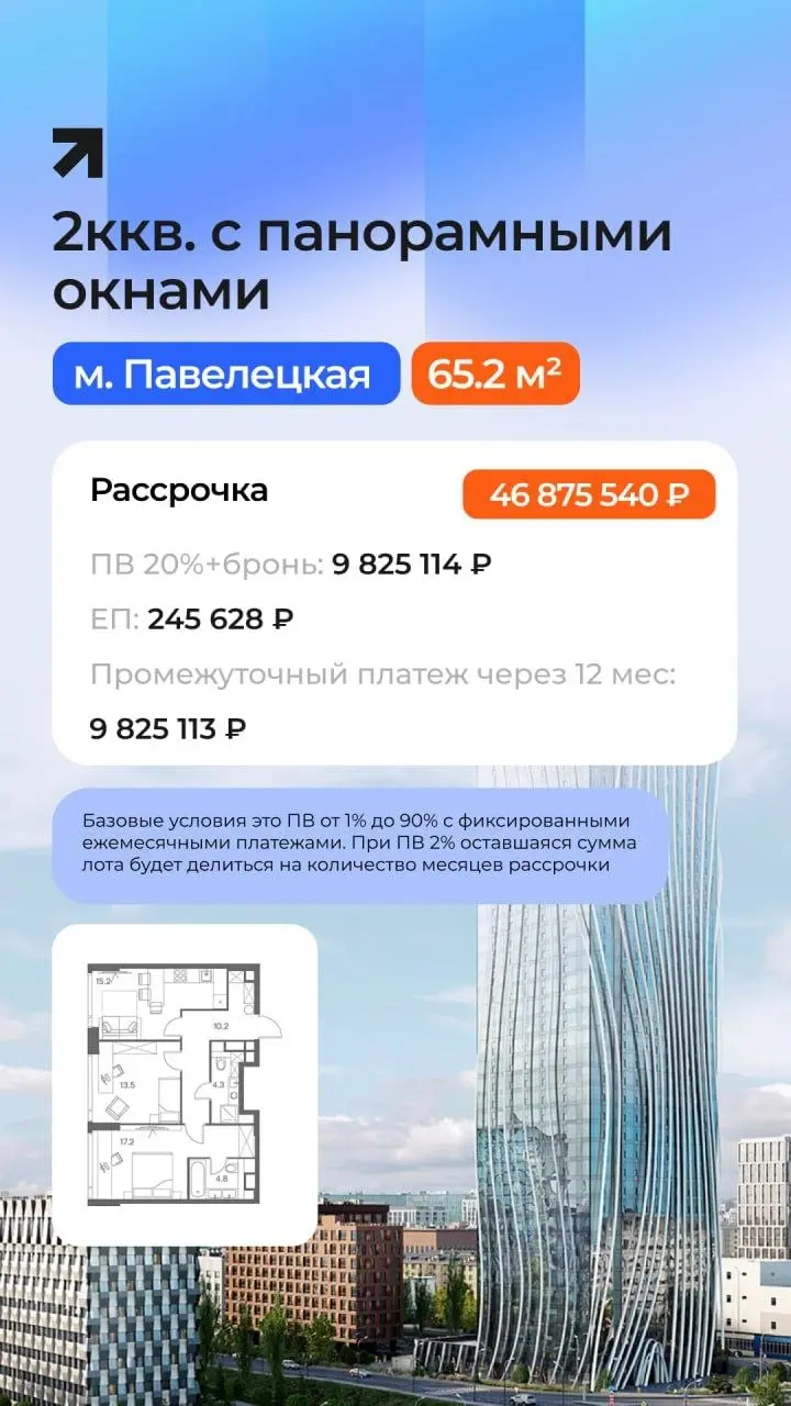 🔥 РАССРОЧКА НА 2 ГОДА И БОЛЬШЕ: БИЗНЕС-КЛАСС БЕЗ ПЕРЕПЛАТ
Ипотека под 20%+? Не проблема! Есть решение получше 👇
Рассрочка от застройщика — ваш шанс купить квартиру бизнес-класса на выгодных условиях:
... | Сетка — социальная сеть от hh.ru