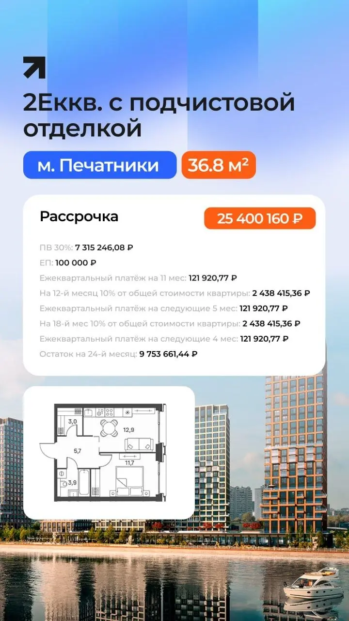 🔥 РАССРОЧКА НА 2 ГОДА И БОЛЬШЕ: БИЗНЕС-КЛАСС БЕЗ ПЕРЕПЛАТ
Ипотека под 20%+? Не проблема! Есть решение получше 👇
Рассрочка от застройщика — ваш шанс купить квартиру бизнес-класса на выгодных условиях:
... | Сетка — социальная сеть от hh.ru