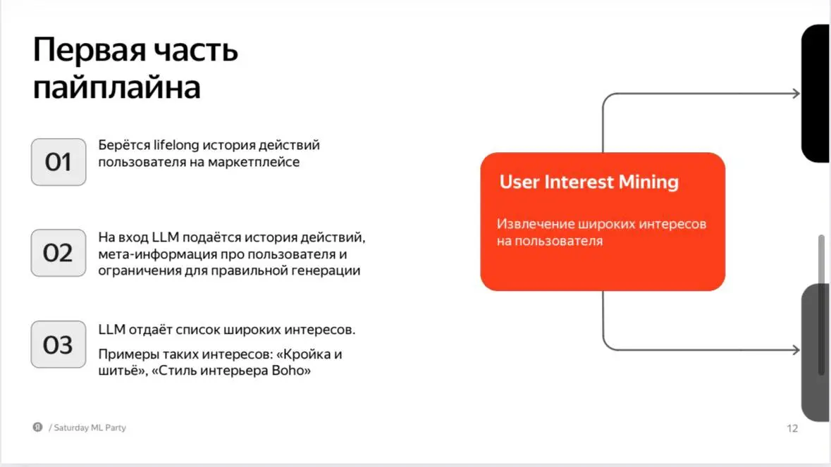 LLM долгосрочные интересы пользователя
Понемногу LLM-ки находят полезное применение в рекомендациях!
Обычная реком система упрощенно устроена так:

Модель на короткой realtime истории пользователя (SL... | Сетка — социальная сеть от hh.ru