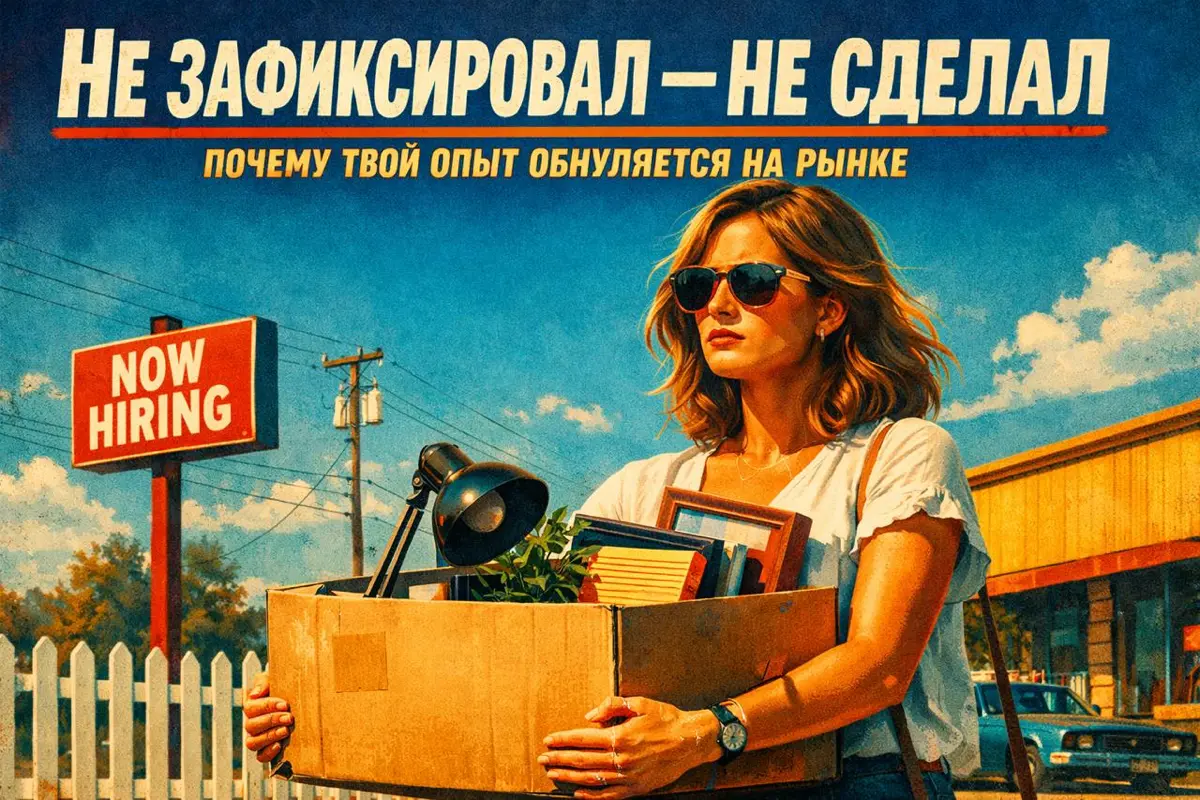 Люди годами «тащат всё подряд», а на выходе из компании внезапно выясняется: показать нечего
Компания получила результат. Ты — формулировку «участвовал» | Сетка — социальная сеть от hh.ru