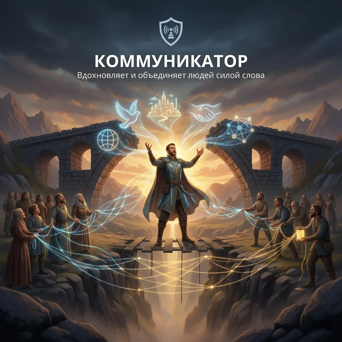 Типология личности
Характеристики КОММУНИКАТОРА
1. Ораторское мастерство:
   – Коммуникаторы обладают выдающимися навыками публичных выступлений | Сетка — социальная сеть от hh.ru