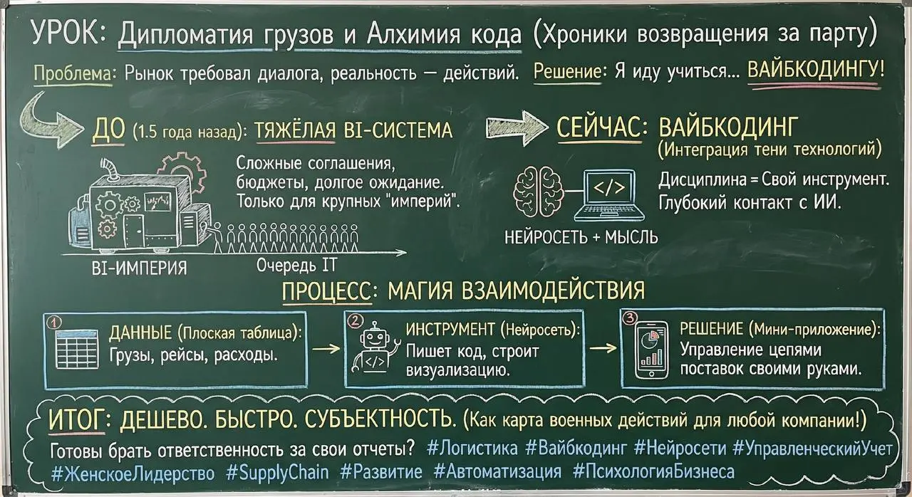 Дипломатия грузов и алхимия кода: хроники одного возвращения за парту
Объективно говоря, коллеги, ситуация на рынке управленческих данных требовала конструктивного диалога | Сетка — социальная сеть от hh.ru