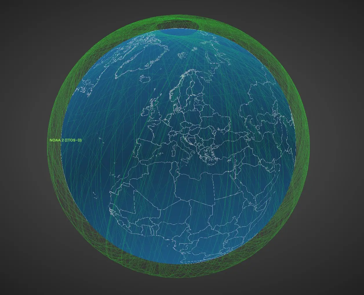 Продолжаю. Научил узел не только понимать где в данный момент находится спутник, но и показывать последующую траекторию, да и вообще, траектории спутников. Ой Вэй! 😏 #Sverchok #Blender | Сетка — социальная сеть от hh.ru
