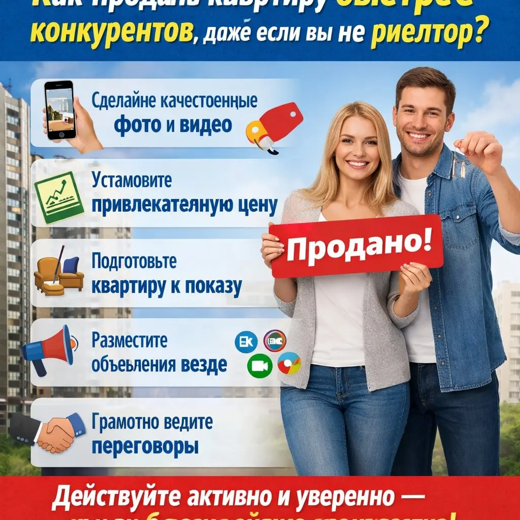 Как продать квартиру быстрее конкурентов | Сетка — социальная сеть от hh.ru
