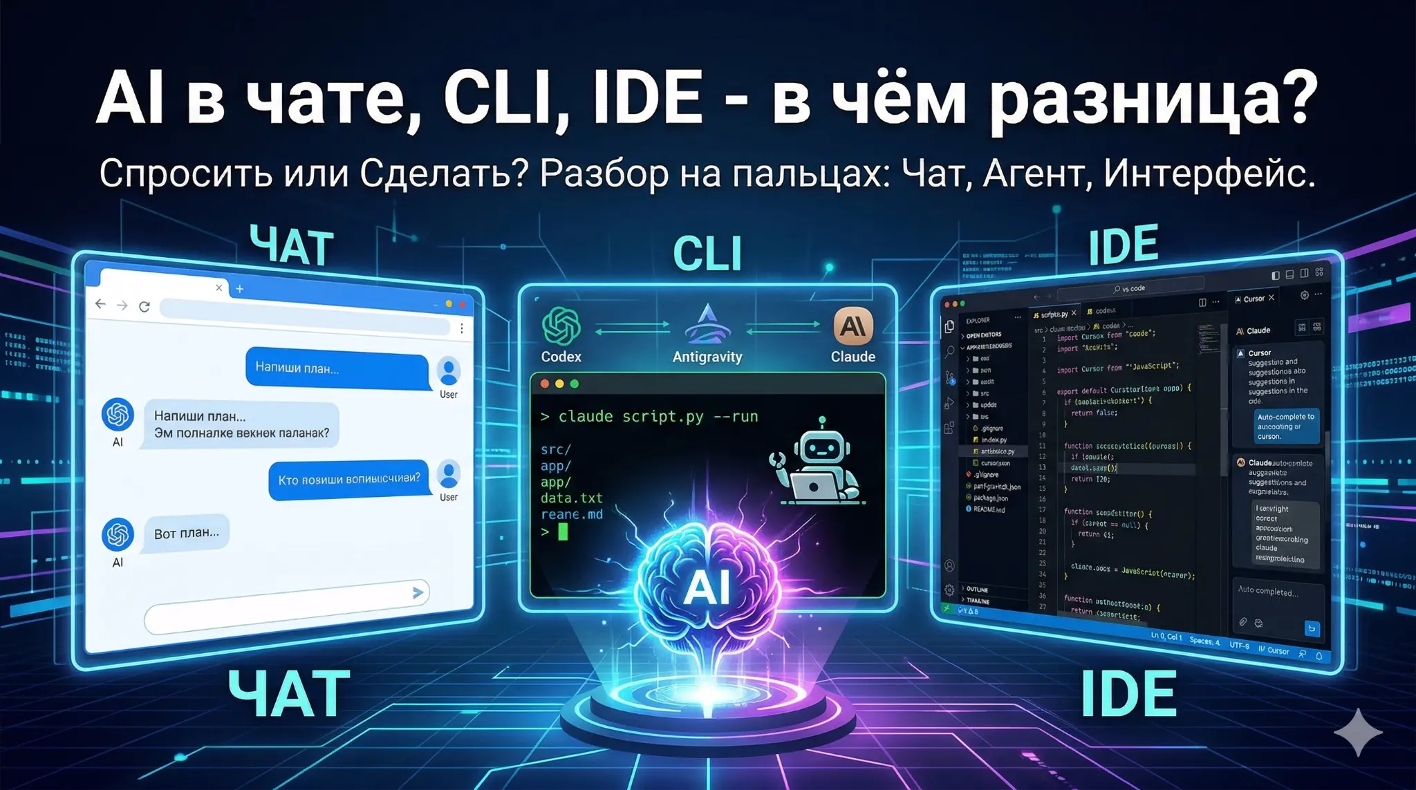 AI в чате, CLI, IDE - в чём разница? | Сетка — социальная сеть от hh.ru