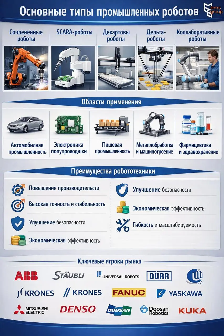 🤖 ПРОМЫШЛЕННАЯ РОБОТОТЕХНИКА: АВТОМАТИЗАЦИЯ, КОТОРАЯ РАБОТАЕТ НА ВАС
Роботизация производства — это уже не будущее, а настоящее | Сетка — социальная сеть от hh.ru