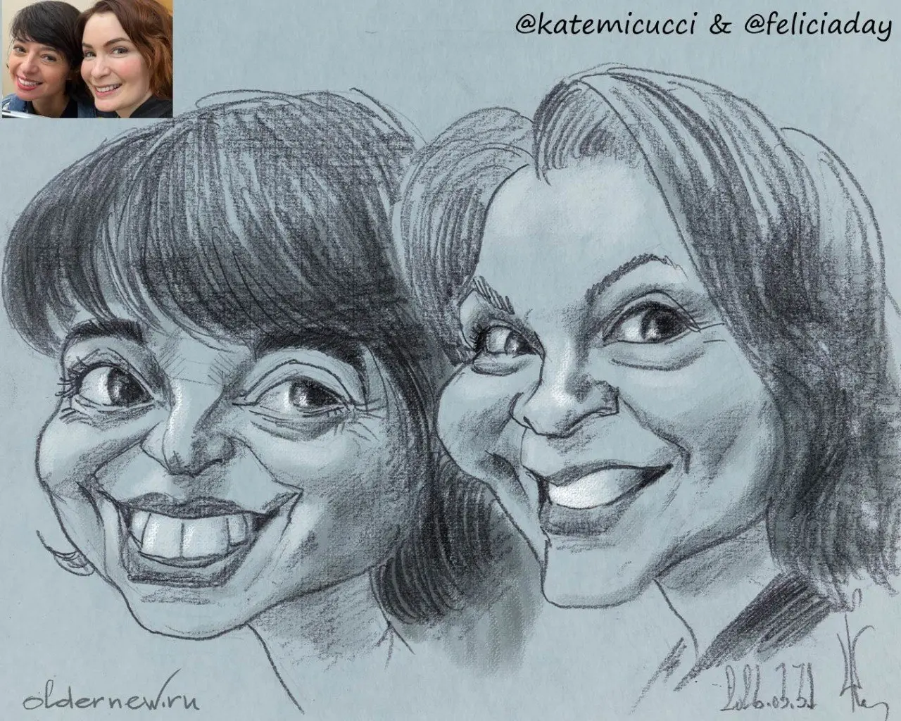 Сюрприз для подружек - @katemicucci & @feliciaday (инста)
.
#шаржпофото #шаржназаказ
#ondailyart #oldernewpencil #oldernewdigital #oldernewsketch #художникхудожника #oldernewsurprise | Сетка — социальная сеть от hh.ru