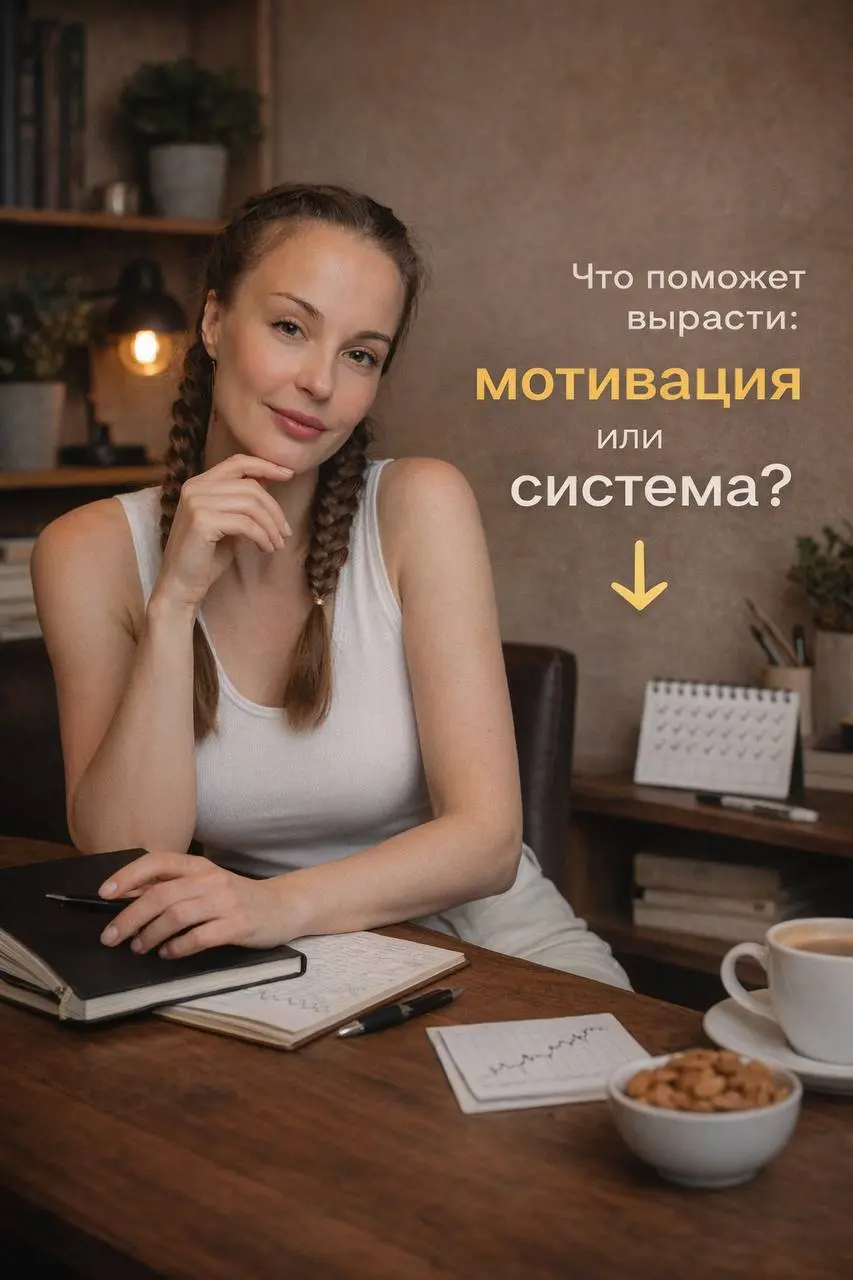 Я заметила одну простую вещь.
Большинство людей переоценивают мотивацию
и недооценивают систему | Сетка — социальная сеть от hh.ru